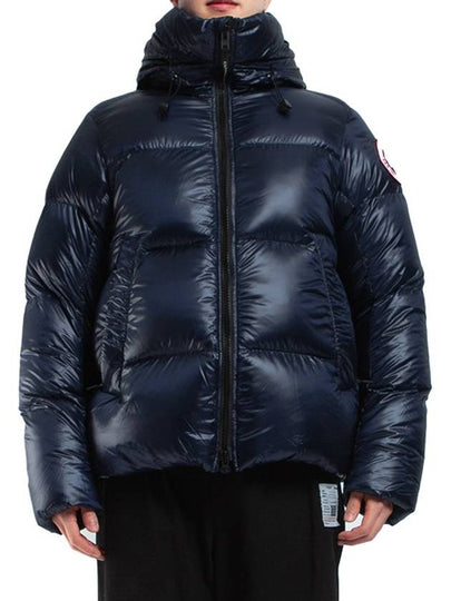 Men's Crofton Down Puffer Short Padding Atlantic Navy - CANADA GOOSE - BALAAN 2