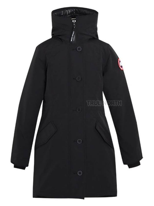 Women's Rossclair Hooded Parka Black - CANADA GOOSE - BALAAN 2