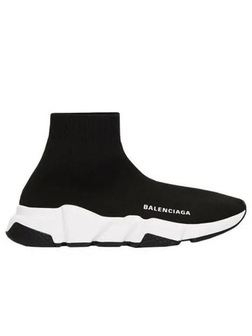 Speed Trainer  High Top Sneakers Black White - BALENCIAGA - BALAAN 1