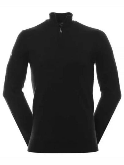 Men's Ribbed Merino Long Sleeve T-Shirt Black - CALLAWAY GOLF - BALAAN 2