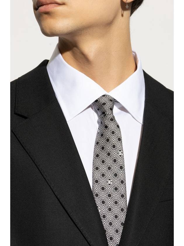 Dolce & Gabbana Patterned Tie, Men's, Black - DOLCE&GABBANA - BALAAN 2