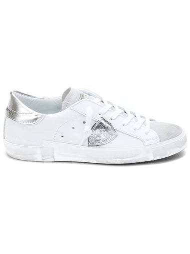 PRSX Leather Low Top Sneakers White - PHILIPPE MODEL - BALAAN 1