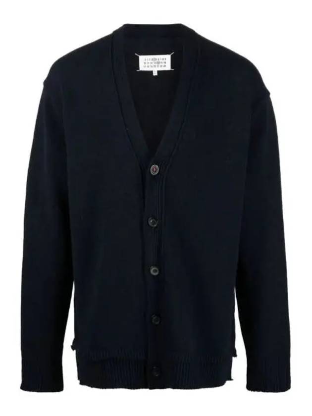 Elbow Patch Cardigan Navy - MAISON MARGIELA - BALAAN 2