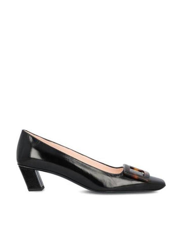 Belle Vivier Patent Leather Pumps Black - ROGER VIVIER - BALAAN 1