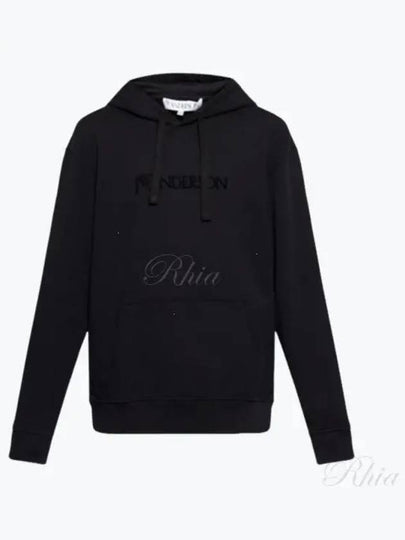 Embroidered Logo Hoodie Black - JW ANDERSON - BALAAN 2