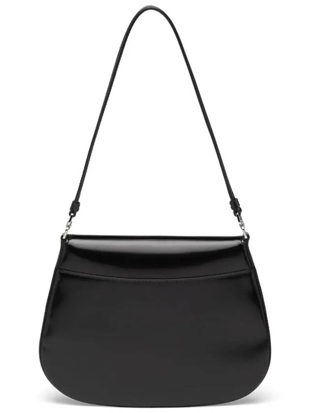 Cleo Brushed Flap Shoulder Bag Black - PRADA - BALAAN 4