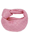 Candy Jodie Intrecciato Tote Bag Pink - BOTTEGA VENETA - BALAAN 1