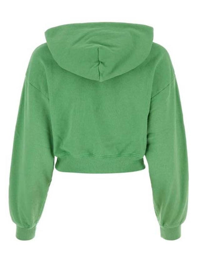 Hooded Sweatshirt WS070S405SV Free Verde White - SPORTY & RICH - BALAAN 2