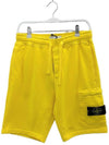 Wappen Patch Pocket Drawstring Shorts Yellow - STONE ISLAND - BALAAN 2