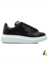 Oversized Leather Low Top Sneakers Black - ALEXANDER MCQUEEN - BALAAN 2