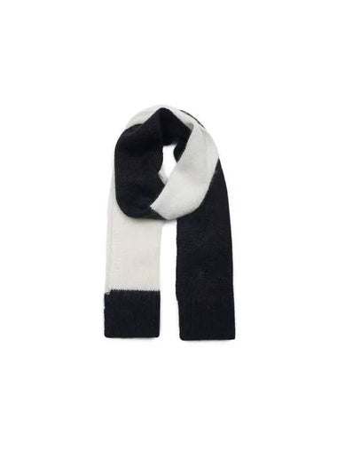 Color Block Muffler White Black - JW ANDERSON - BALAAN 1