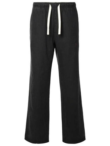 Straight Pants PMCA141R24FAB0011003 Black - PALM ANGELS - BALAAN 1