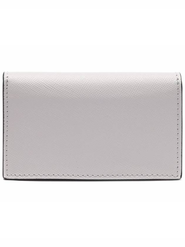 Logo Color Block Saffiano Card Wallet White - MARNI - BALAAN 5