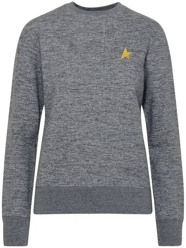 Women's Gold Star Athena Sweatshirt Melange Grey - GOLDEN GOOSE - BALAAN 1