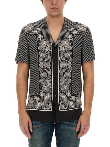 MONOGRAM PAISLEY STAMOA SHIRT - BALMAIN - BALAAN 1