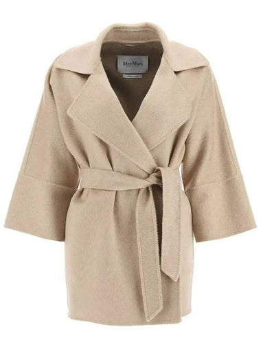 Jerry Short Cashmere Trench Coat Beige - MAX MARA - BALAAN 1