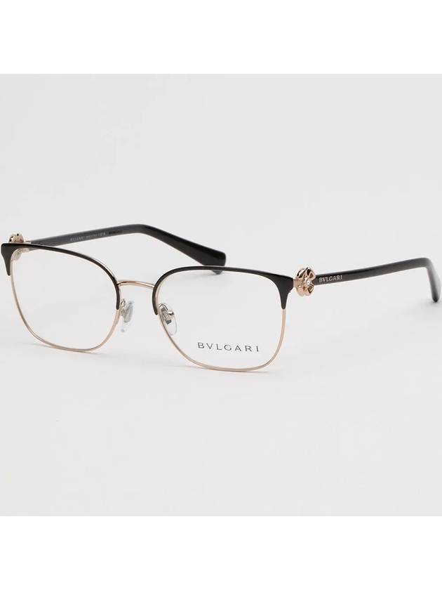 Glasses frame BV2234B 2033 square metal frame gold decoration - BVLGARI - BALAAN 1