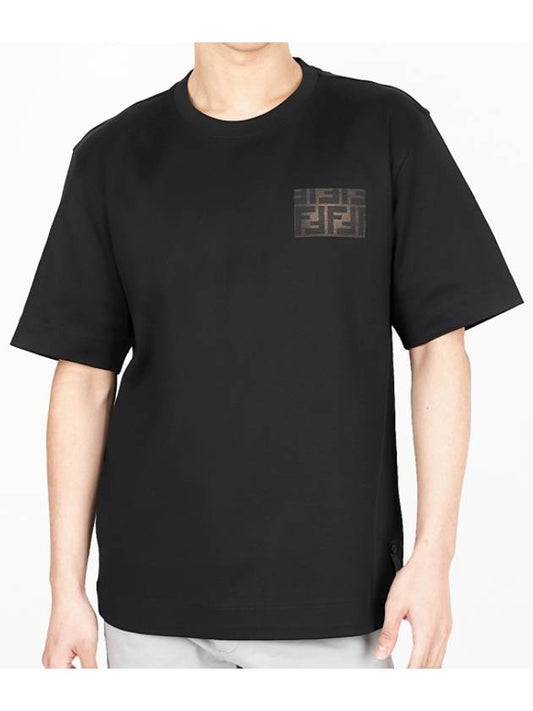 FF Eclissi Patch Jersey Short Sleeve T-Shirt Black B0010990914 - FENDI - BALAAN 2