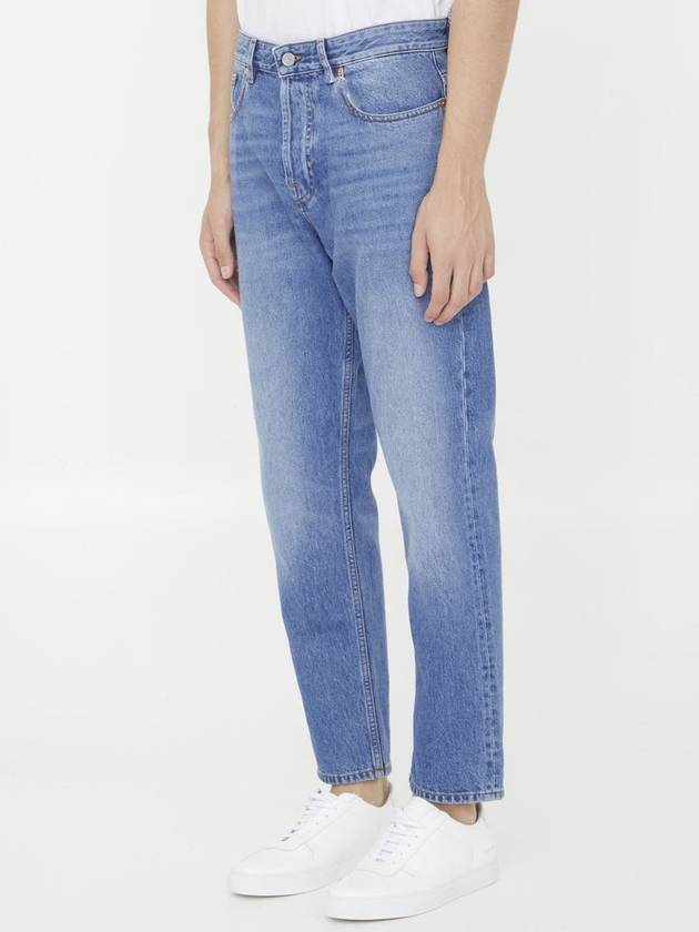 Cotton Back V Logo Signature Jeans Blue - VALENTINO - BALAAN 3