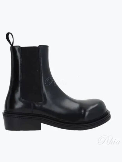 Fireman Chelsea Leather Ankle Boots Black - BOTTEGA VENETA - BALAAN 2