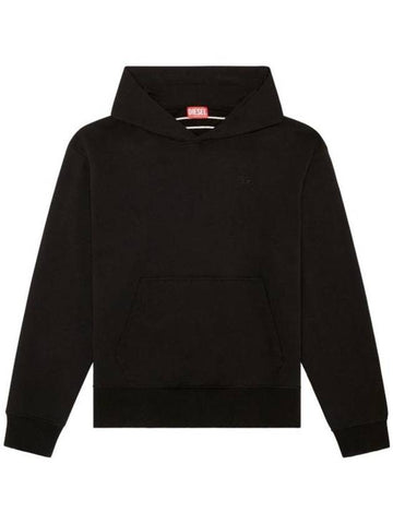 S Macs Megoval D Hoodie Black - DIESEL - BALAAN 1