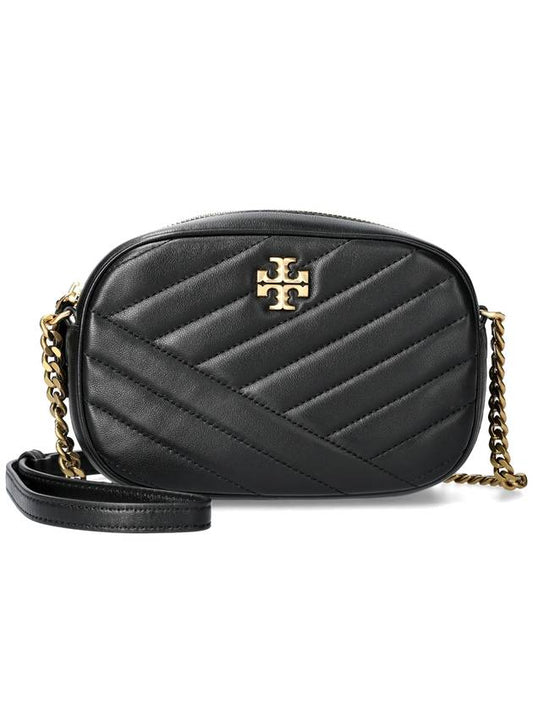 Chevron Kira Small Camera Cross Bag Black - TORY BURCH - BALAAN 2