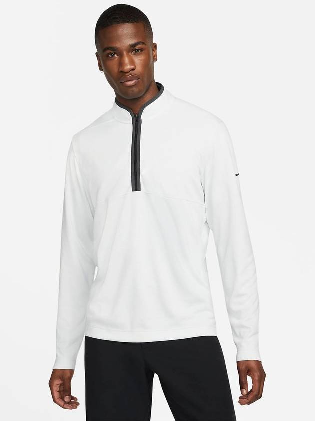 Men s Dry Fit Victory Half Open White Long Sleeve Golf T shirt - NIKE - BALAAN 1