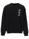 MM6 Margiela number logo cutting detail sweatshirt black SH2GU0001S25623900 - MAISON MARGIELA - BALAAN 2