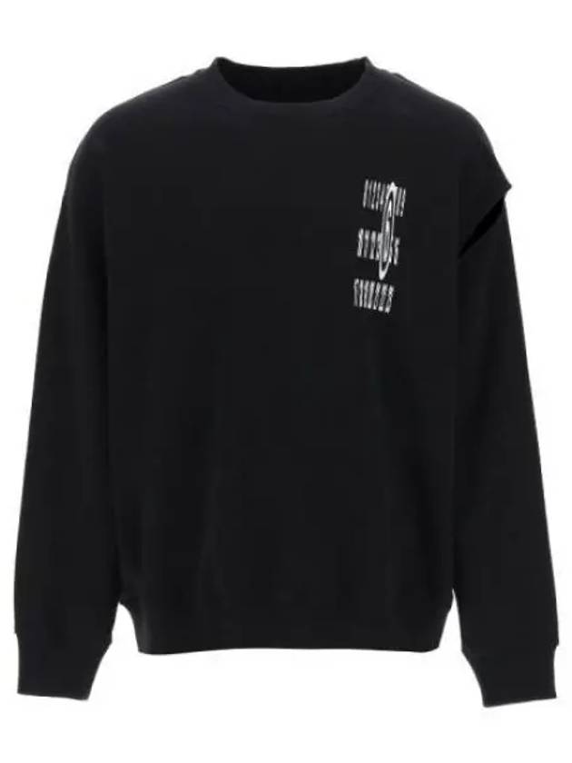 MM6 Margiela number logo cutting detail sweatshirt black SH2GU0001S25623900 - MAISON MARGIELA - BALAAN 2