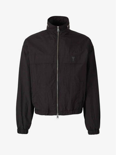 Zip-Up Jacket Black - AMI - BALAAN 1