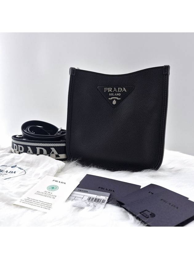 Leather mini cross bag shoulder black 1BH191 - PRADA - BALAAN 5