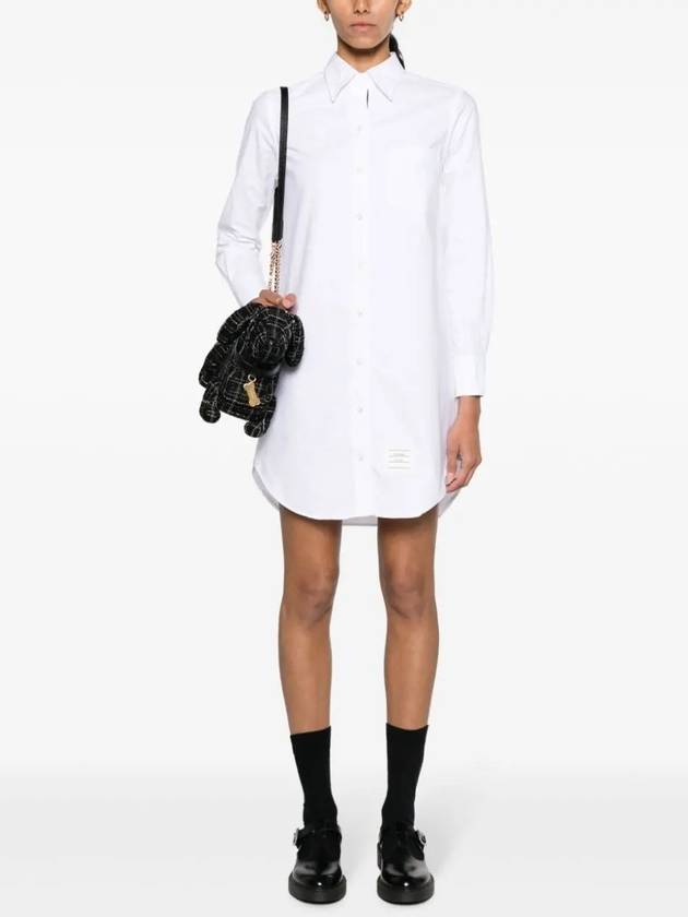 RWB Cotton Shirt Dress White - THOM BROWNE - BALAAN 3