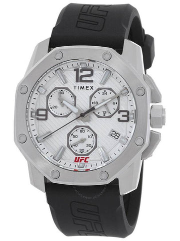 Timex UFC Icon Chronograph Quartz Silver Dial Men's Watch TW2V58700JR - TIMEX - BALAAN 1