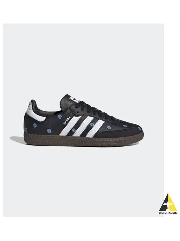 Samba OG Floral Low Top Sneakers Core Black - ADIDAS - BALAAN 2