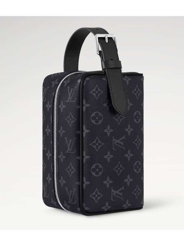 Trousse Toilette Locker Dopp Kit Monogram Eclipse Pouch Bag Black - LOUIS VUITTON - BALAAN 7