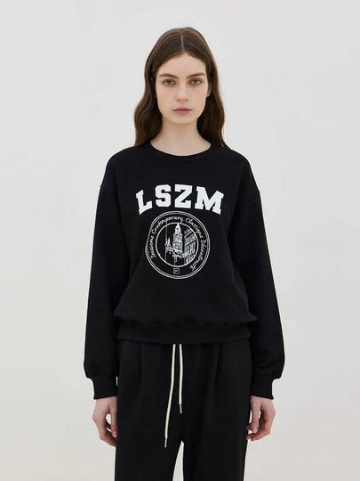 Logo Crewneck Sweatshirt Black - LESEIZIEME - BALAAN 2