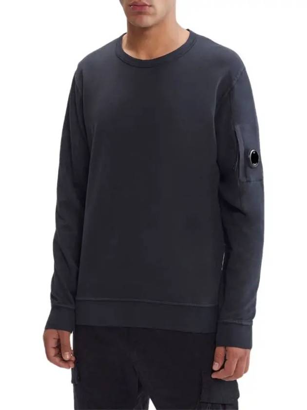 Light Fleece Sweatshirt Navy - CP COMPANY - BALAAN 3