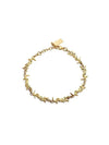 Cassandre Logo Chain Bracelet Gold - SAINT LAURENT - BALAAN 2