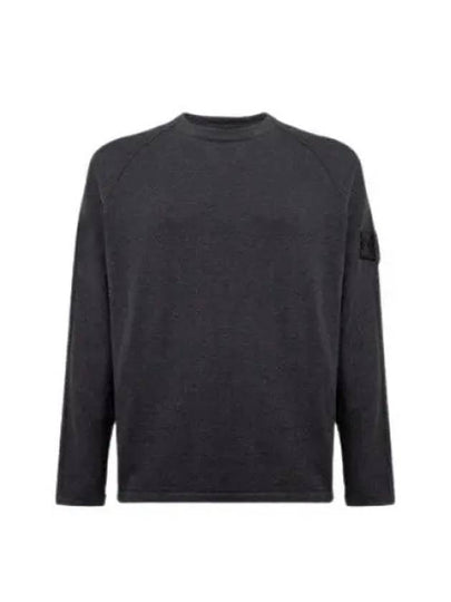 Shadow Project Crewneck Light Cotton Knit Top Charcoal - STONE ISLAND - BALAAN 2