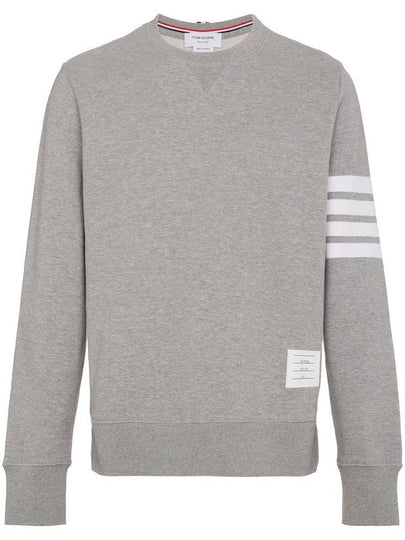 4 Bar Loopback Jersey Sweatshirt Light Grey - THOM BROWNE - BALAAN 2