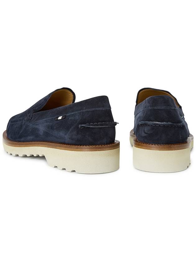 Norvald Novald leather loafers midnight blue - BALLY - BALAAN 7