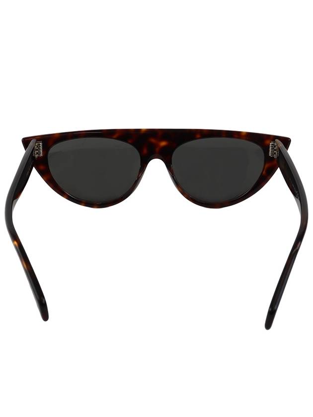 Eyewear Graphic Acetate Sunglasses Red Havana - CELINE - BALAAN 4