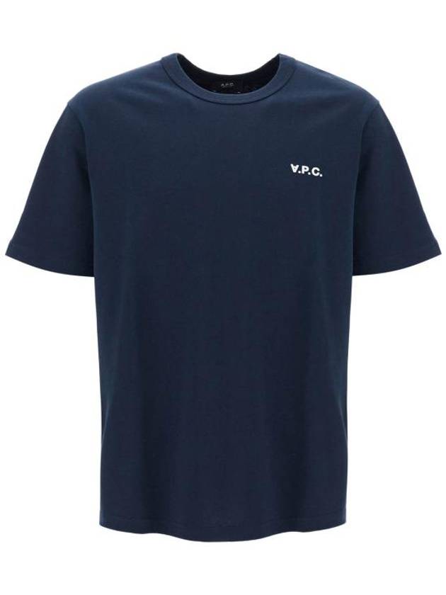 Boxy Petit VPC Short Sleeve T-Shirt Navy - A.P.C. - BALAAN 1