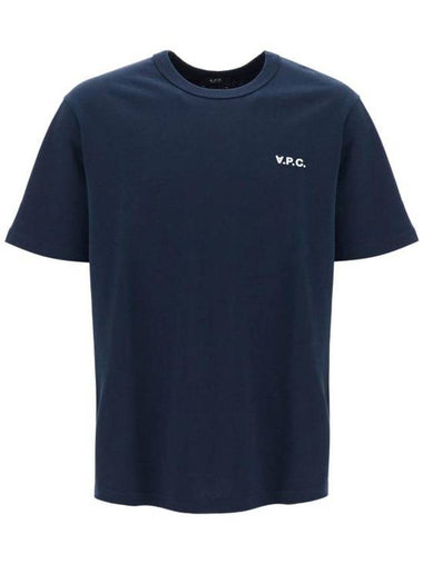 Boxy Petit VPC Short Sleeve T-Shirt Navy - A.P.C. - BALAAN 1