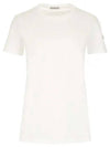 Logo Patch Jersey Cotton Short Sleeve T-Shirt Off White - MONCLER - BALAAN 2