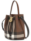 TB Mini Bucket Bag Dark Birch Brown - BURBERRY - BALAAN 3