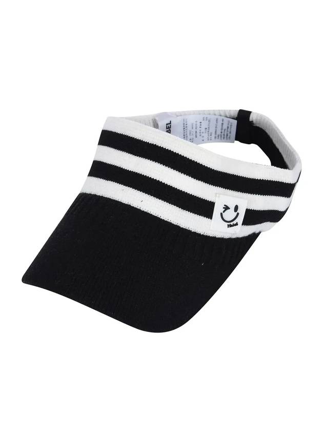 Color combination knit sun visor MX3MA510WHT - P_LABEL - BALAAN 1