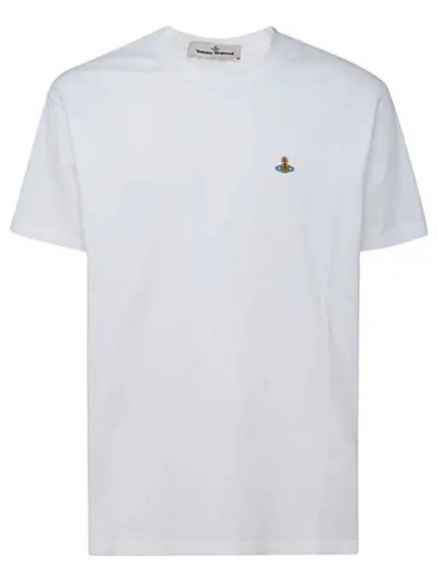 ORB Logo Cotton Short Sleeve T-Shirt White - VIVIENNE WESTWOOD - BALAAN 2