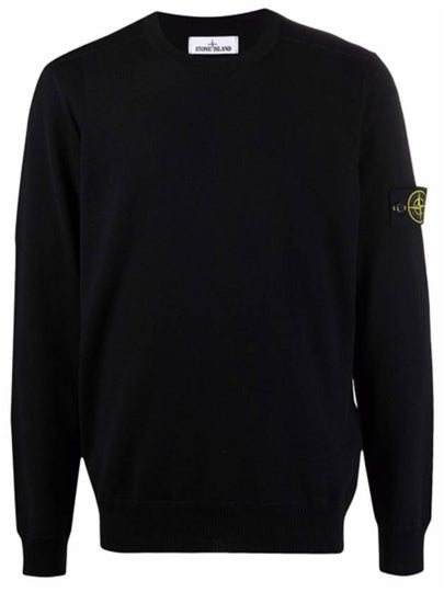 Light Wool Crewneck Knit Top Navy - STONE ISLAND - BALAAN 2