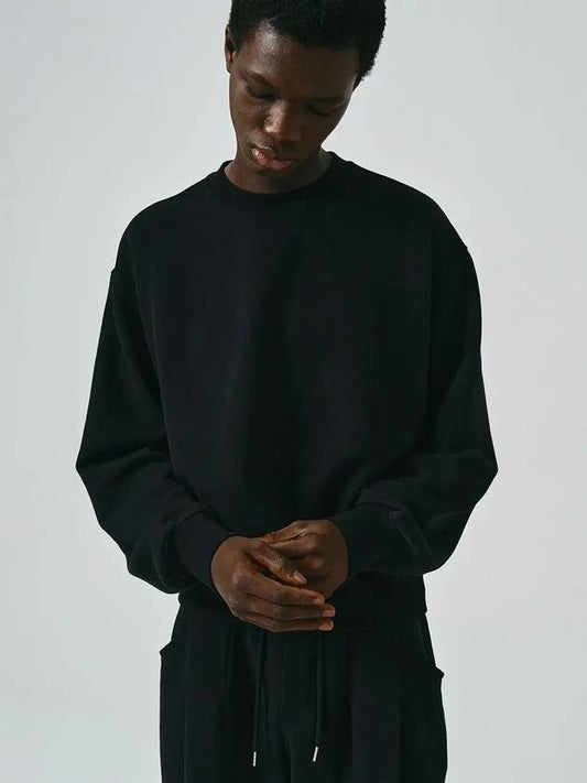 Signature Basic Sweatshirt Black - NOIRER - BALAAN 1